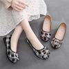 Spring and Summer Women's Cloth Shoes Singles Shoes Flat Bottomed Mom Shoes Soft Sole for One Foot
