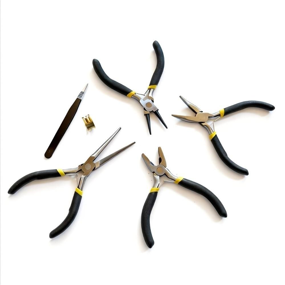 8pcs/set Round Nose Jewelry Pliers Tool Set Metal Plier Tools Kit Jewelry Making Tools Hand Tool