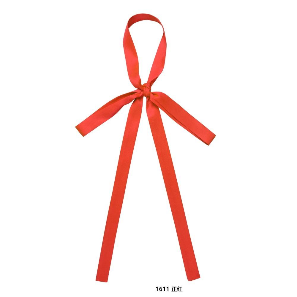 Narrow Long Silk Scarf Solid Color Women's Tie Scarf A Must-have for Pairing with a White Shirt Ladies Belt Skinny Ribbon Scarf