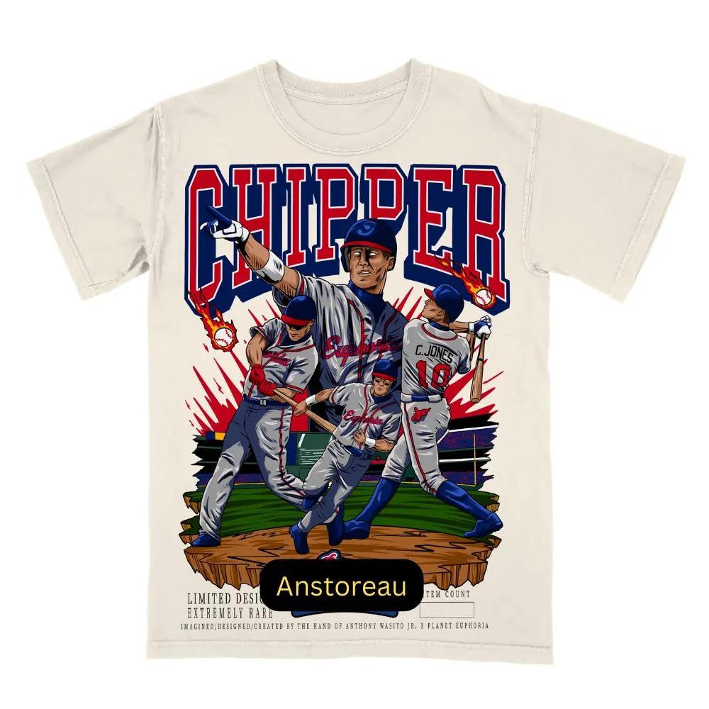 

Chipper Jones Graphic Tee, Baseball Legend Inspired Unisex T Shirt S-4XL Unisex T-Shirt M