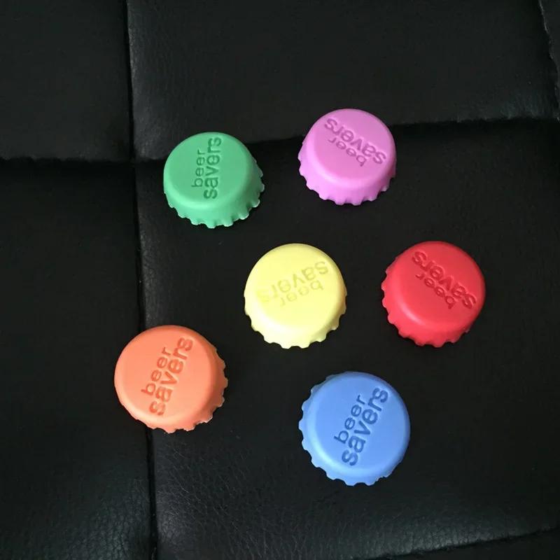 6 pcs/bag Silicone Wine Bottle Caps Creative Home Candy Color Beer Protector Sealing Stopper Wine Bottle Stopper