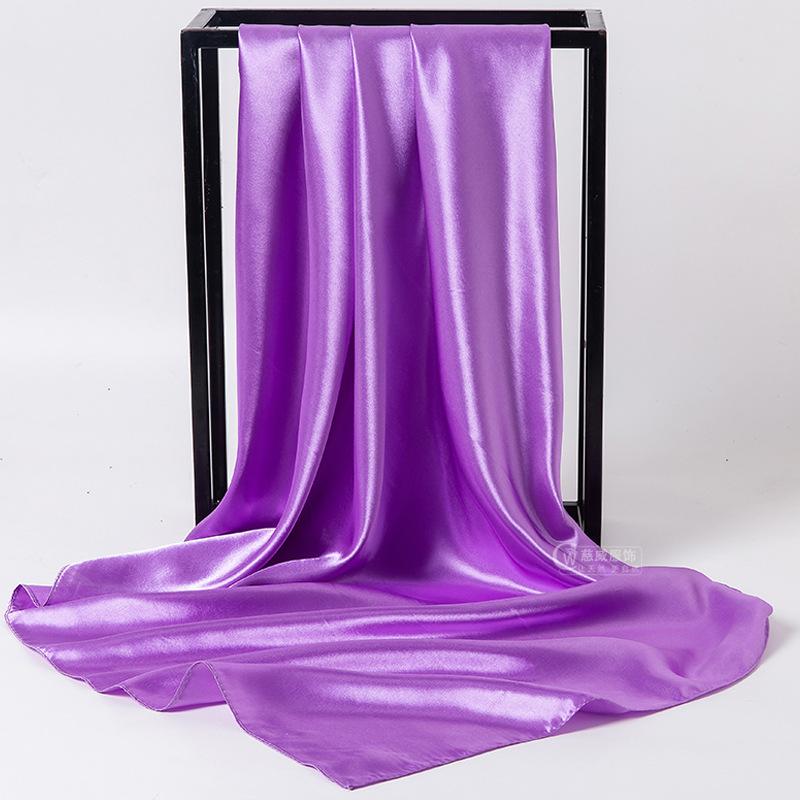 Spring/Summer New Women'S Silk Scarf 90 * 90cm Simulated Silk Twill Square Scarf Fashion Printed Large Square Scarf Professional Scarf