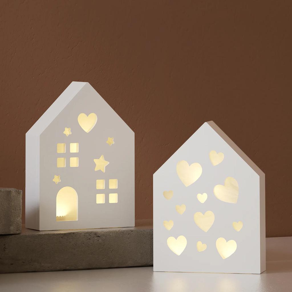 4PCS Luminous Hollow House Silicone Molds for Decorative Ambient Lights, Plaster Molds, And Storage House Molds
