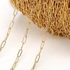 2 Meter/Los Edelstahl Lange Rahmenketten DIY Halskette Armband Zubehör Kette Flache Runde Glieder Kette für Schmuckherstellung