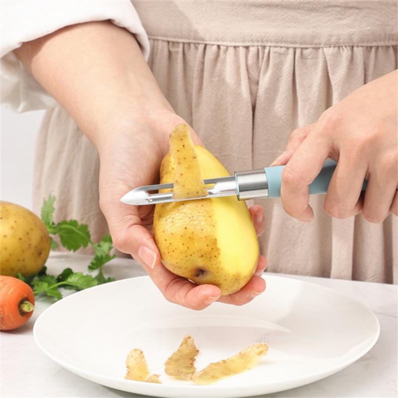 Non-slip Peelers Kitchen Tools with Stainless Steel Peeling Fruit and Vegetable Potato Tool Kitchen Gadgets Acceesories
