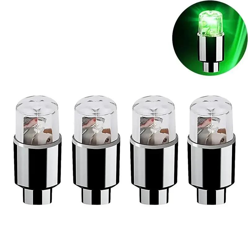 4pcs Tire Valve Cap Lights Durable Vibrating Flashing Wheel Tire Valve Caps for Car Air Valve Caps With Lights for Motorcycle