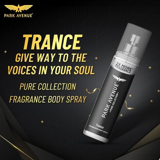 Park Avenue Pure Collection Trance Fragrance Body Spray for Men, 135ml