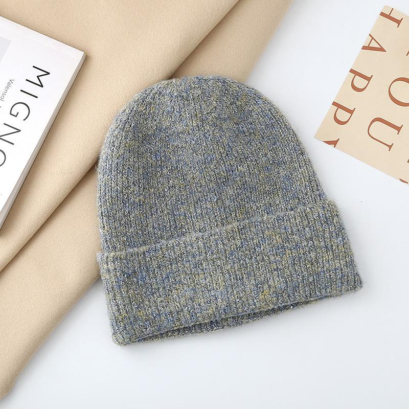 Warm hat women's autumn and winter fashion Symphony pullover, ear protector, wool hat, moisture and cold-proof knitted hat