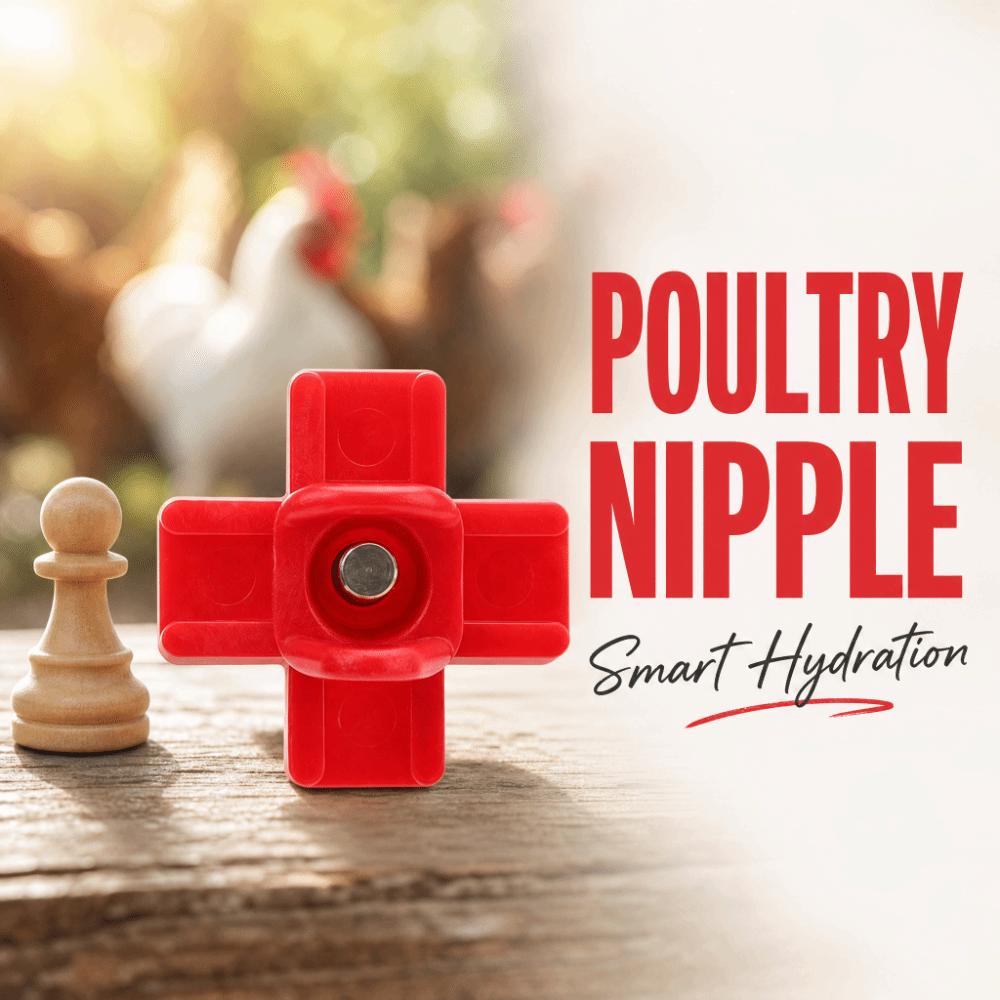 40Pcs Steel Chicken Waterer Nipples Plastic Automatic Poultry Nipple Chicken Water Nipples Chickens