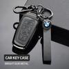 Alloy Leather Car Key Cover Shell Keychain For BMW F20 F30 G20 F31 F34 F10 G30 F11 X3 F25 X4 I3 M3 M4 1 3 5 7 Series Accessories jbvr38