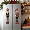 Holiday Party Magnets 4Pcs Christmas Nutcracker Magnetic Decoration for Garage Door, Festive Vintage Soldier Fridge Magnet, Waterproof Dcor