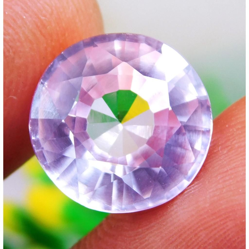 12.75 Ct Natural Pink Kunzite Round Cut Certified Loose Gemstone Jewelry