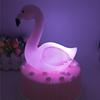 Night Lamp Touch Control Cake Ornament PVC Romantic Flamingo Style Night Light for Bedrooms