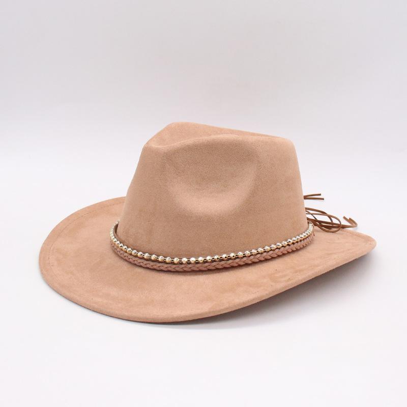 

Top Hat Handwoven Ethnic Style Accessories Felt Hat Street Shot Tibetan Top Hat Hat One size (j peach cow)