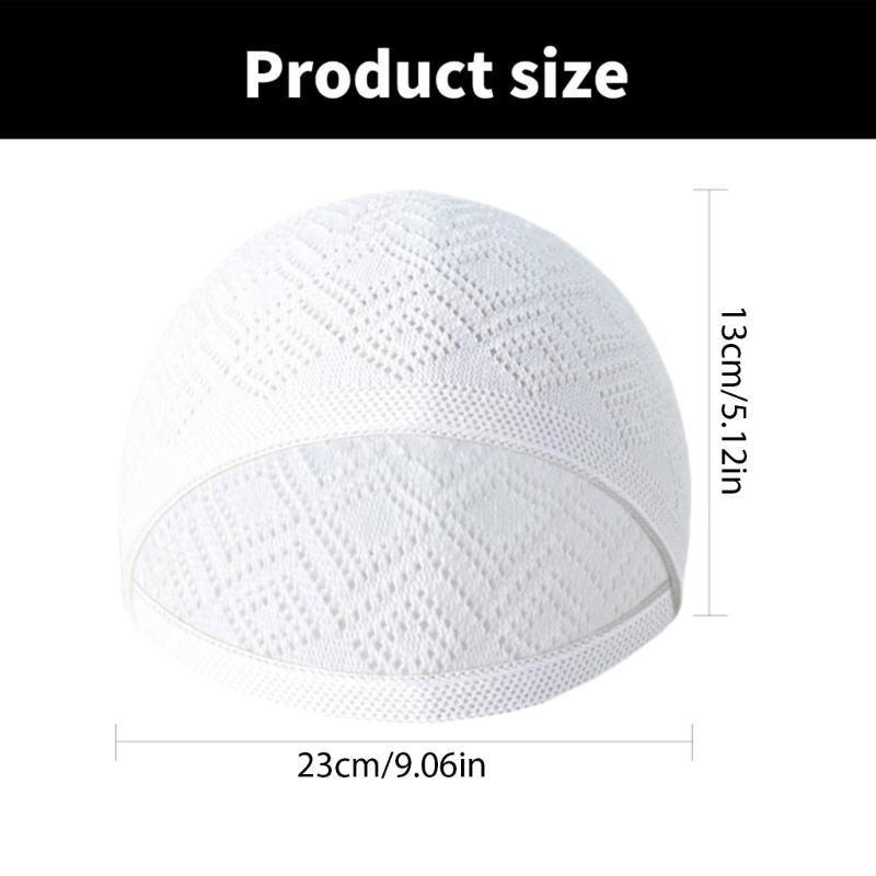 Comfortable Religious Hat Winter Warm Hat Portable Prayer Unisex Knitted Hat for Casual Daily Wear