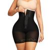 Hohe Taille Übergröße Bauchkontrolle Körperformende Atmungsaktive Netz-Shapewear Höschen