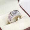 Moissanite Oval Cut Gemstone With 925 Sterling Silver Ring For Men's #B312 JL375681966035