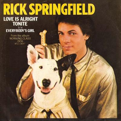 7inch Record RICK SPRINGFIELD - Love Is Alright Tonite / Everybody' PB13008 RCA 1981 US Rock Used