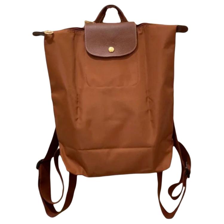 

Longchamp Le Pliage Original Foldable M Design Nylon Tote Backpack Medium Women backpack Cognac 10284089504 Shopping Bag Set(Basic Set+Shopping Bag)