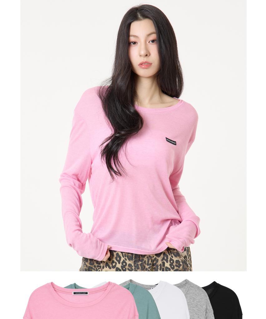 UNKNOWN PLANET Soft Daily Long Sleeve T-Shirt 5 Colors