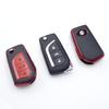 3 Buttons TPU Leather For Toyota Highlander Camry RAV4 Aygo Yaris Car Flip Key Cover Case Auto Shell Holder Fob Bag Keychain
