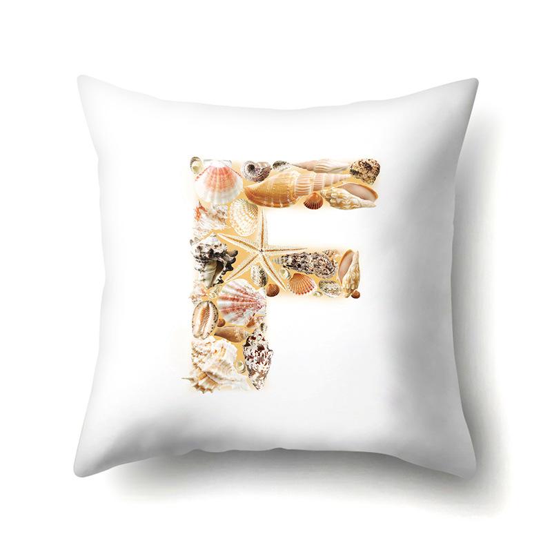 Polyester Pillowcase Automobile Decoration Home 26 English Letter Printed Pillowcase