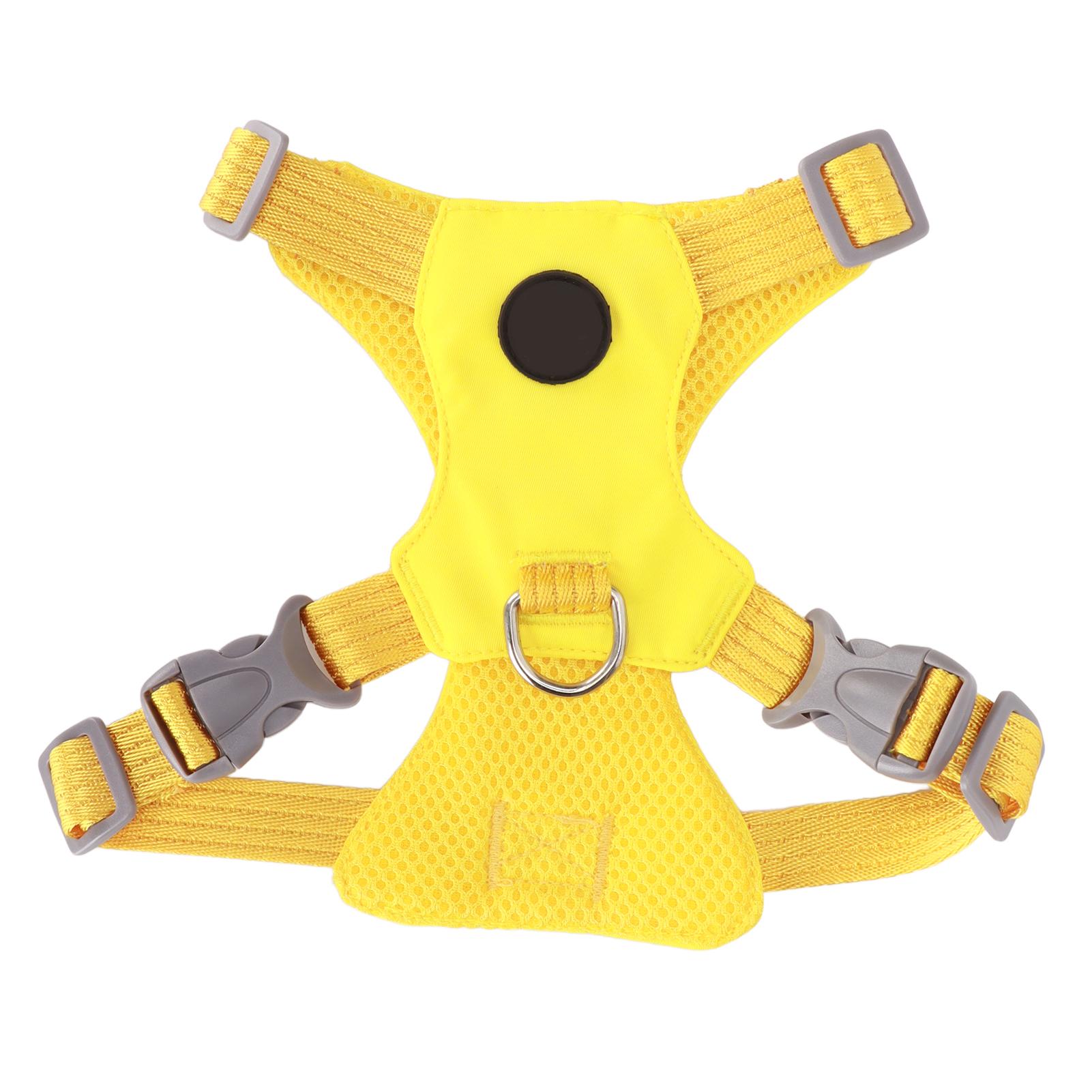 

Жилет безопасности для собаки Мягкая и дышащая многоцелевая шлейка для щенков для маленьких и средних собак кошек TifnyBlue M S(for 2-4kg) светло-желтого