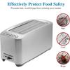 Kichvoe Toaster Cover: Silicone Toaster Lid 10.7 * 4inch 2 Slice Bread Machine Dust Cover for Kitchen