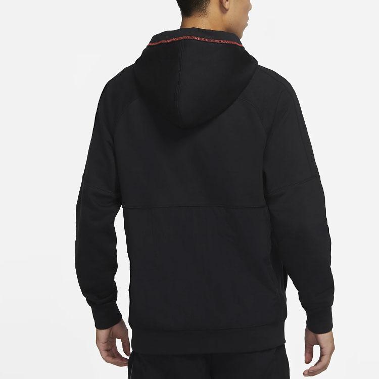 Nike Loose Casual Sport Hoodie Pullover Men Tops Black DC9025-010