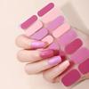 16 Strips Nail Polish Sticker Nail Stickers Set for UV Lamp Designer 3D Nails Polish Wraps Fashion Nail Art Sticker