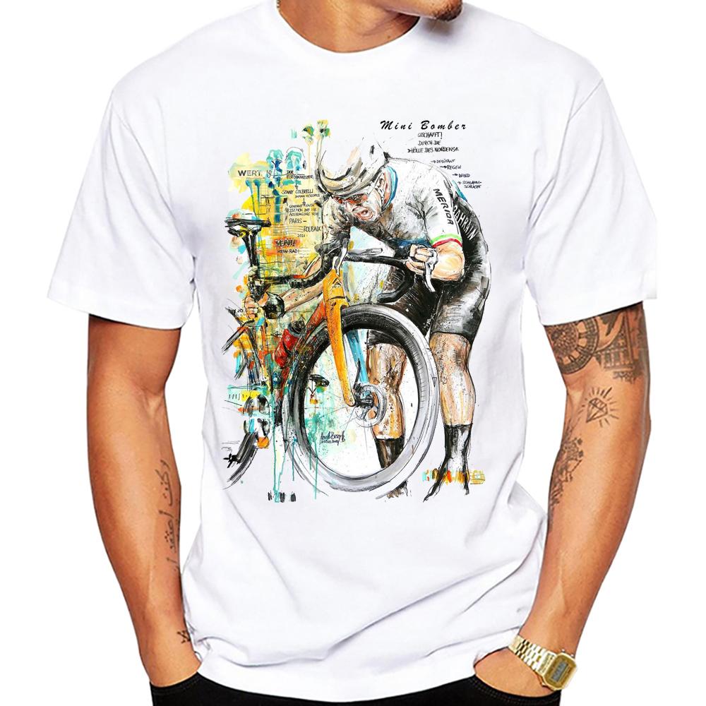 

Винтажная коллекция велосипедов футболка модная мужская с коротким рукавом старая дорожная велосипедная велофутболка белые повседневные топы хип-хоп мальчик футболки XXL