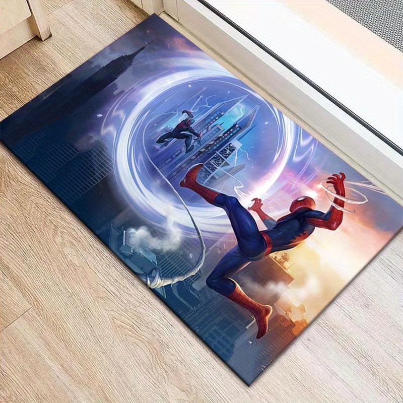 1pc Spider-Man Pattern Area Rug Soft Flannel Floor Mat for Living Room,Office,Bedroom and Carpet,Sofa Coffee Table Floor Mat 60cm by 90cm