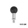 For Motorcycle Handlebar Bracket Universal 25mm Ball Head Base M8 M10 Threaded Adapter Fit Mirror Mount Phone Holder GPS