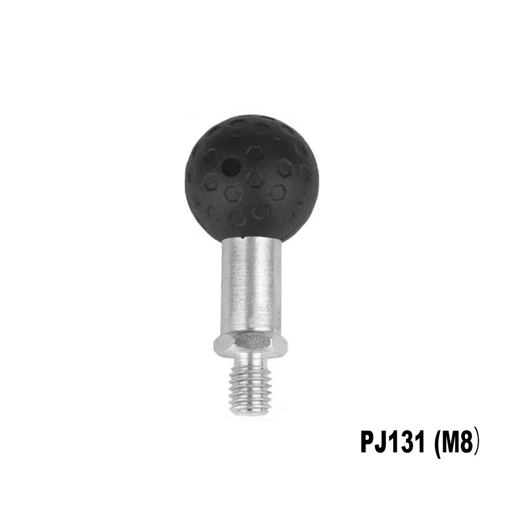 For Motorcycle Handlebar Bracket Universal 25mm Ball Head Base M8 M10 Threaded Adapter Fit Mirror Mount Phone Holder GPS