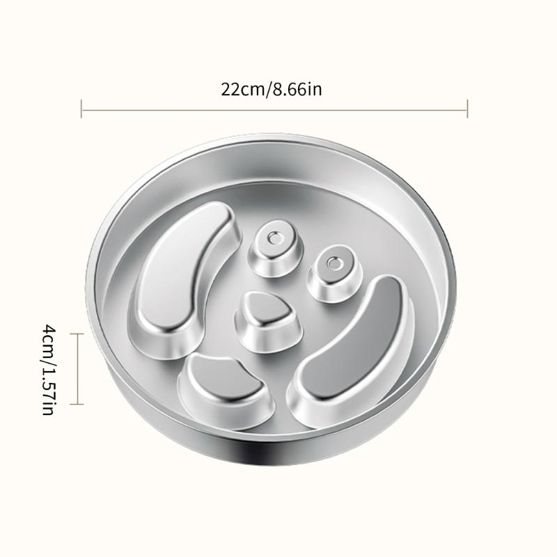 Slow Feeder Dog Bowl,Slow Feeder Stainless Steels Metal Dog Dish to Slow Eating Slow Feeding Dog Bowl for Small Breeds