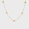 Elegant European & American Ins Style Small Flower Clavicle Necklace, 18K Gold-Plated Titanium Steel, Niche Design for Women