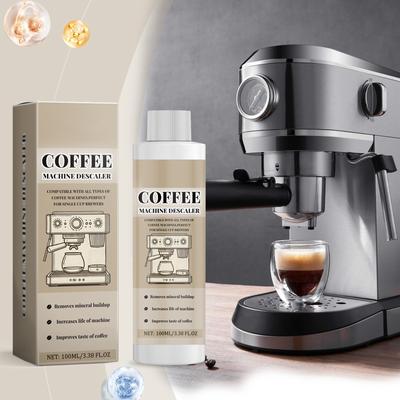 Entkalkerlösung für Kaffeemaschinen, universeller Kaffeeentkalker für Kaffeemaschinen, wirksame Entkalkerlösung 100 ml