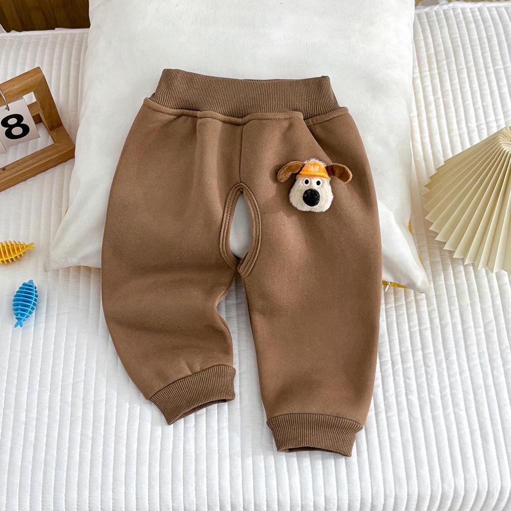 Kleinkind & Kleinkind Schrittoffene Fleecehose - Warme Thermokleidung für Herbst/Winter für Jungen & Mädchen