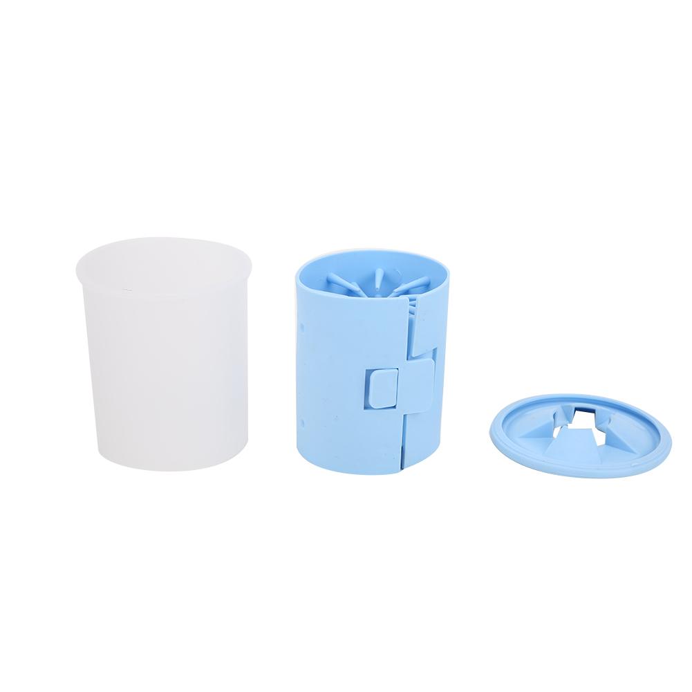 

Портативный очиститель лап домашних животных Мягкая силиконовая чашка для чистки лап собак и кошек, мойка для когтей, принадлежности для ухода за шерстью, фиолетовый синий