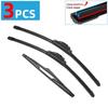 3PCS Car Wiper Blades for 2010-2015 KIA Sportage SL Rear Windshield Wipers Double Rubber Car Accessories 2012 2013 2014 2015