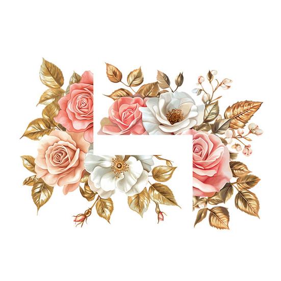 Removable Flower Switch Sticker Waterproof Peel And Stick Light Switch Decal for Living Room Bedroom Bathroom Kitchen Decor
