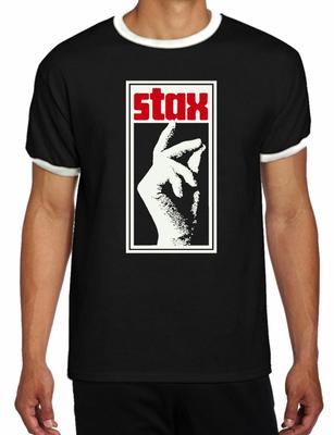 Stax Records Contrast Ringer T Shirt - Northern Soul