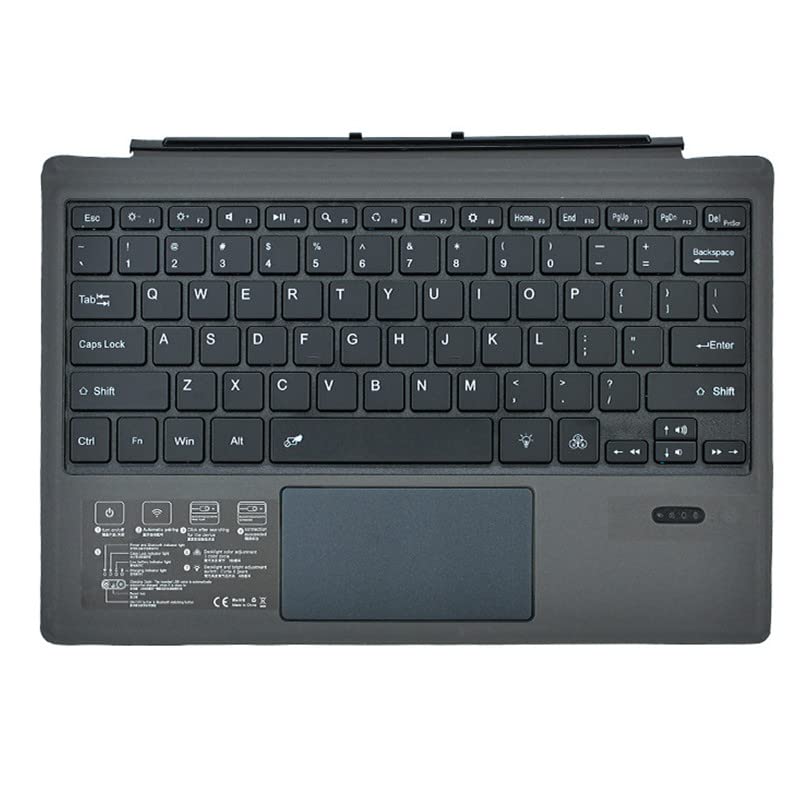 

качественная клавиатура для Surface Pro клавиатура с простой беспроводной USB-клавиатурой [90-дневная гарантия] 3/4/5/6/7, Bluetooth, тачпад, установить, беспроводная, чёрный