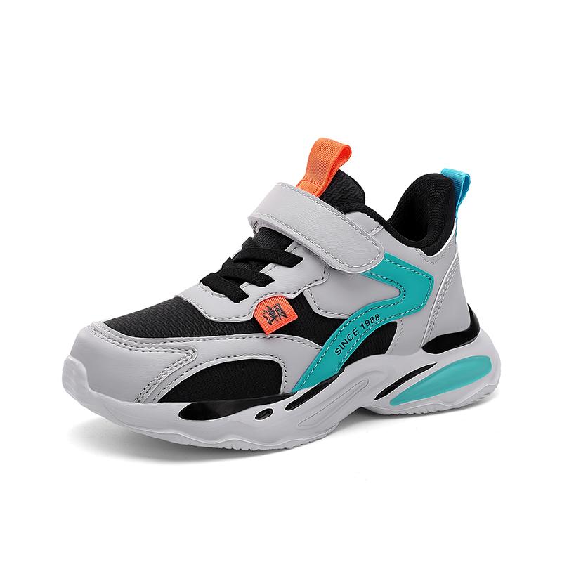 Autumn Children Sneaker Boys Shoes Fashion Luxury PU Leather Kiss School Running Shoes Tennis Sports Casual Sneaker for Boy