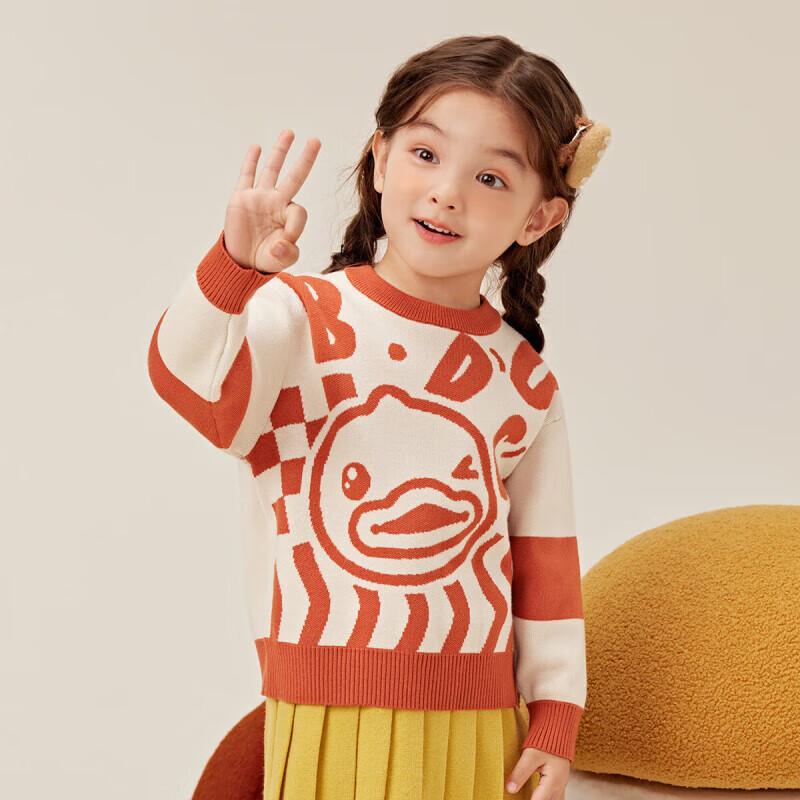 B.Duck Kids  Cartoon Pullover Sweater 110