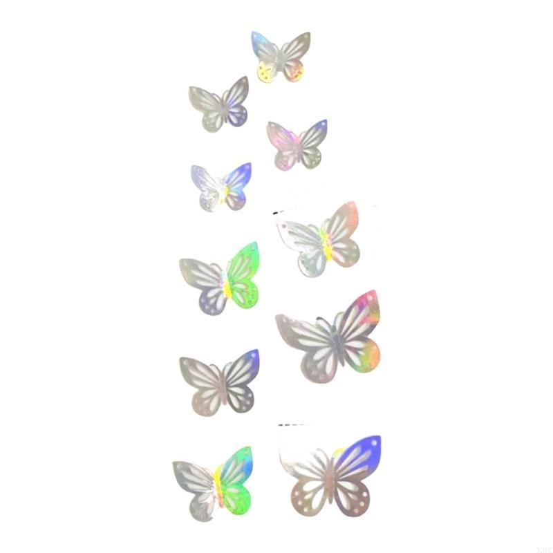 3D Butterfly Wall Decoration Hollow Butterfly Decals 3D Butterfly Wall Sticker X3UC