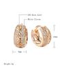 Shining Diva Fashion 18k Rose Gold Plated Latest Fancy Stylish Zircon Copper Bali Earrings for Women and Girls