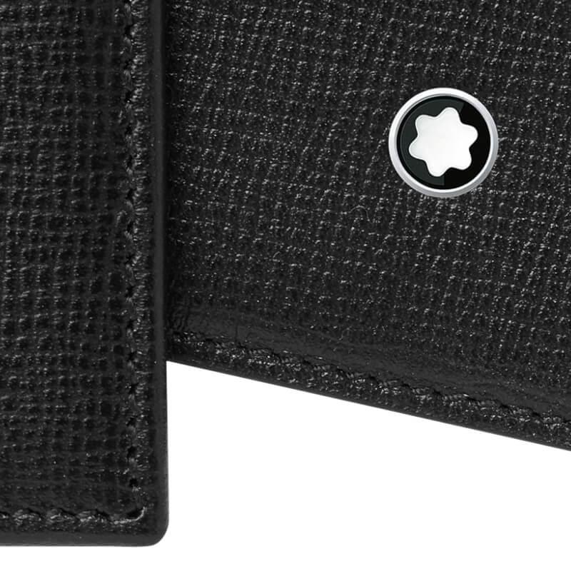 Montblanc Short Wallet Leather Men wallets Black 116841