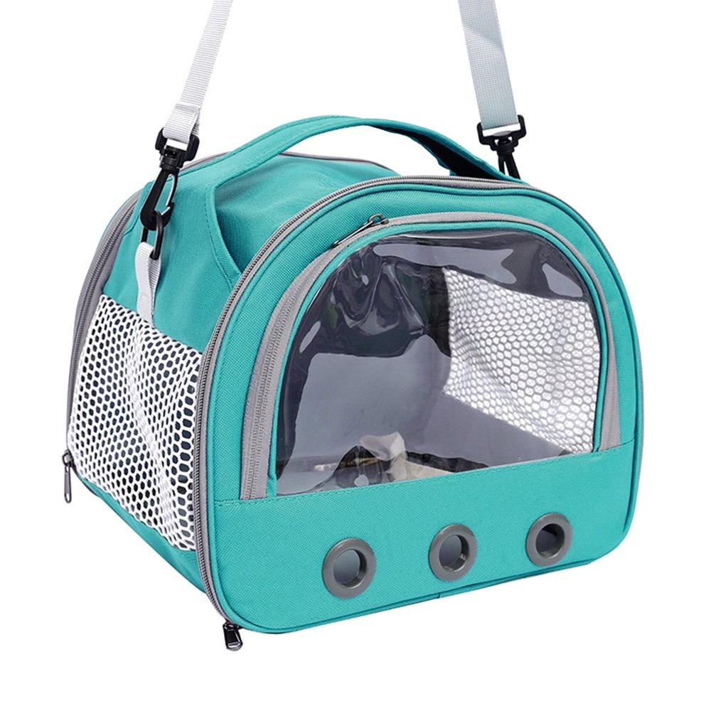 Clear Window Small Animal Travel Carrier Breathable Mesh Comfortable Pet Carrier Bag Safety Ventilation Kitten Outgoing Handbag