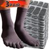 10pairs Unisex Five Toe Socks Men Women Five Fingers Socks Cotton Soft Breathable Sports Running Solid Color Black White Soks